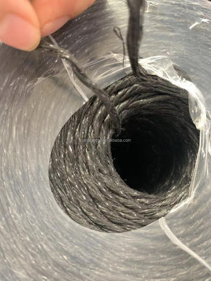 Black Tomato Twine 1890' Ft/Lb 65 Lbs Tensile Polypropylene Twine for Greenhouse and Vegetable Trellising