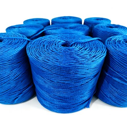 Polipropilen bölünmüş film ipi, saman kare ve ambalaj için pp baler ipliği